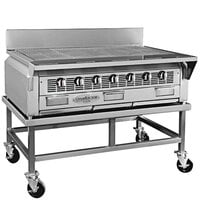 Champion Tuff TCC-48 48 inch Natural Gas Countertop Charbroiler with 4 Wood Chip Drawers