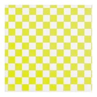 Choice 12" x 12" Yellow Check Deli Sandwich Wrap Paper - 5000/Case