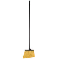 Carlisle 3688500 Duo-Sweep 12 inch Heavy Duty Angled Broom with Unflagged Bristles and 48 inch Handle