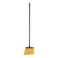 Carlisle 4688500 Duo-Sweep 12 inch Heavy Duty Angled Broom with Unflagged Bristles and 48 inch Handle