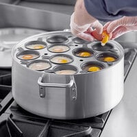 Choice 12-Cup Egg Poacher Set - Includes 12 Non-Stick Cups, Inset, Cover, and Brazier