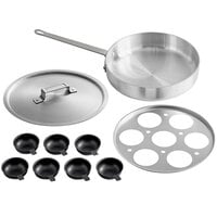 Choice 7-Cup Egg Poacher Set - Includes 7 Non-Stick Cups, Inset, Cover, and Saute Pan