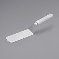 Choice 8 inch x 3 inch Turner with White Polypropylene Handle