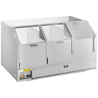 Cretors CSW483A-G-X 48 inch Three Door Counter Showcase Warming Cabinet