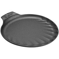 Outset® 76378 12 inch x 11 5/8 inch Cast Iron Scallop Grill Pan