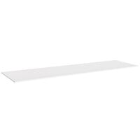 Cal-Mil Monterey 64 inch x 22 1/2 inch x 1 1/2 inch White Bottom Shelf for Merchandising Table