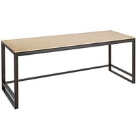 Cal-Mil Blonde 72 inch x 24 inch x 34 inch Maple Merchandising Table