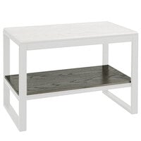 Cal-Mil Ashwood 32" x 22 1/2" x 1 1/2" Gray Oak Wood Bottom Shelf for Merchandising Table