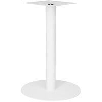 BFM Seating Uptown White Steel Dining Height 20" Round Table Base