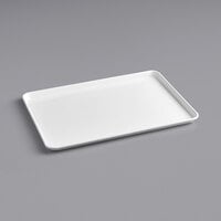 Baker's Mark Full Size 18 Gauge Non-Stick 18" x 26" White Wire in Rim Aluminum Bun / Sheet Pan / Tray