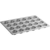 Chicago Metallic 42495 Glazed Aluminized Steel 24 Mold 1.95 oz. Individual  ePAN Hamburger Bun / Muffin Top / Cookie Pan - 17 3/4 x 25 3/4