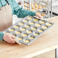 Choice 24 Cup 1 oz. Non-Stick Carbon Steel Mini Muffin / Cupcake Pan -10  1/2 x 15