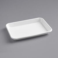 Baker's Mark Eighth Size 19 Gauge Non-Stick 6 1/2" x 9 1/2" White Wire in Rim Aluminum Bun / Sheet Pan / Tray