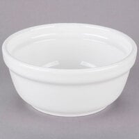 Tuxton BWB-1403 14 oz. White China Casserole Dish / Bowl - 12/Case