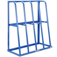 Vestil SSRT-47 60 inch x 24 inch 4-Bay Steel Storage Rack with Security Chains and 1,500 lb. Capacity Per Bay