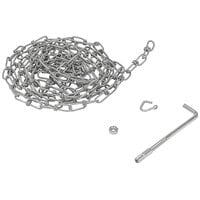 Vestil OH-15 15' Double Loop Coil Security Chain with Hanger for Wheel Chocks