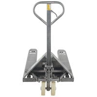 Vestil PM5-2748-SS Stainless Steel Pallet Truck with 27 inch x 48 inch Forks and Hand Brake - 5,500 lb. Capacity
