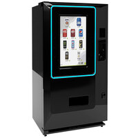 Vendo V21i 721 IOT Black Stack Smart Vending Machine with Multicolor LED Lighting