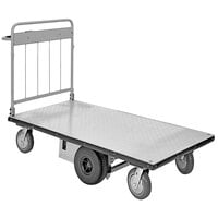Vestil EMHC-2860-1 1,500 lb. Electric Material Handling Cart with 28 inch x 60 inch Platform - 12V, 800W