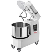 Sirman 40875866T HERCULES 50 TA 2V 55 qt. / 88 lb. Two-Speed Spiral Dough Mixer with Tilting Head and Removable Bowl - 2 hp, 220V, 3 Phase