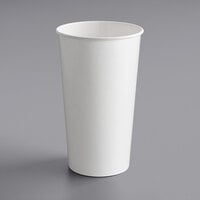 Choice 44 oz. White Poly Paper Cold Cup - 25/Pack