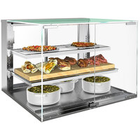 Structural Concepts NE3627HSV Reveal 36" Heated Slide-In Countertop Self-Service Display Case with Two Shelves