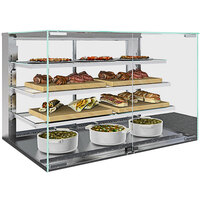 Structural Concepts NE4835HSV Reveal 48" Heated Slide-In Countertop Self-Service Display Case with Three Shelves