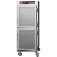 Metro C5 6 Series C569L-SDC-UPDC Full Size Insulated Low Wattage Pass-Through Holding Cabinet with Clear Dutch Doors and Chrome Universal Slides