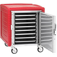 Metro C5 4 Series C545N-SL Half Size Insulated Non-Powered Transport Cabinet with Lip Load Slides - Red