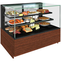 Structural Concepts NR7247RSV Reveal 72 inch Refrigerated Bakery Display Case with Two Shelves
