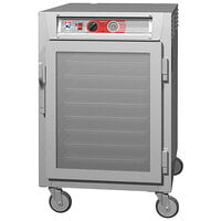 Metro C5 6 Series C565L-SFC-L Half Size Insulated Low Wattage Holding Cabinet with Clear Door and Aluminum Lip Load Slides