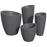 Mayne Modesto 4-Piece Graphite Grey Planter Set