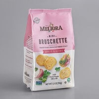 Meliora Garlic Herb Mini Bruschette Toast 5.3 oz. - 10/Case