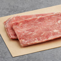 B&M Philly Steaks 4 oz. Lightly Marinated Sirloin Sandwich Steak - 40/Case
