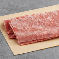 B&M Philly Steaks 3 oz. Lightly Marinated Sirloin Sandwich Steak - 53/Case