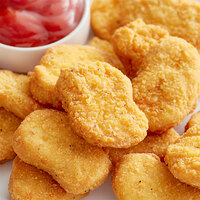 Brakebush Fully Cooked White Meat Breaded Chicken Nuggets 6 lb. Bag - 2/Case