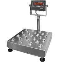 Optima Weighing Systems OP-915BT-1616-300 300 lb. Bench Scale with 16" x 16" Ball Transfer Platform, Legal for Trade