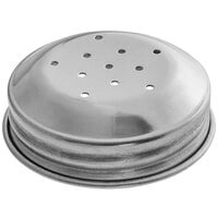 Tablecraft Stainless Steel Perforated Fluted Shaker Top - 657T - 24/Case