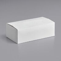 9 inch x 5 inch x 3 inch White Take Out Lunch / Chicken Box with Fast Top - 250/Case