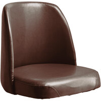 Lancaster Table & Seating 19 inch Wide Dark Brown Barstool Bucket Seat