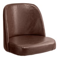 Lancaster Table & Seating 18.5" Wide Dark Brown Barstool Bucket Seat