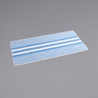 Oxford Tropical 32 inch x 70 inch Blue Stripes 100% Cotton Cabana Pool Towel 15 lb. - 24/Case