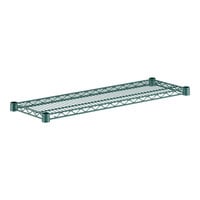 Regency 12" x 36" NSF Green Epoxy Wire Shelf