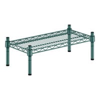 Regency 12" Wide NSF Green Epoxy 1-Shelf Kit with 8" Posts