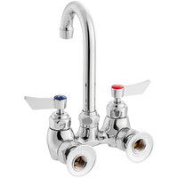 Waterloo Wall Mount Faucet with 3 1/2 inch Gooseneck Spout and 4 inch Centers