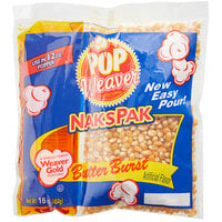 Pop Weaver All-In-One Naks Pak Butter Burst Popcorn Kit for 12 oz. Poppers - 24/Case