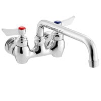 Waterloo Wall-Mounted Faucet with 4" Centers and 10" Swing Spout