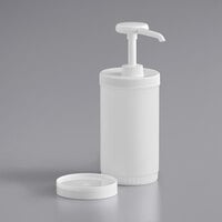 Choice Condiment Pump Kit with 0.5 oz. Plastic Pump and 1 Quart Jug
