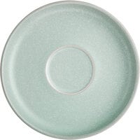 Acopa Pangea 6" Harbor Blue Matte Porcelain Saucer - 24/Case