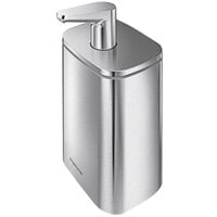 simplehuman KT1188 16 oz. Stainless Steel Pulse Pump Soap / Sanitizer Dispenser